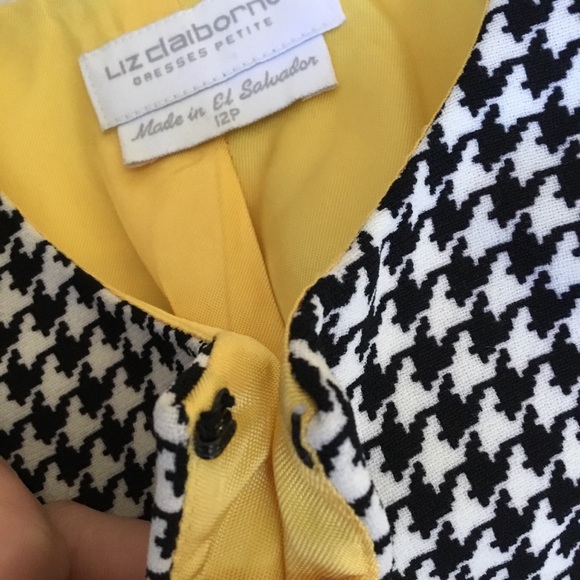 Vintage Liz Claiborne Houndstooth Front Close Jacket Size 12P - Picture 8 of 9